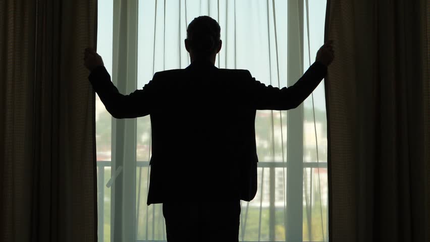 Man Come To Window And Stock Footage Video 100 Royalty Free