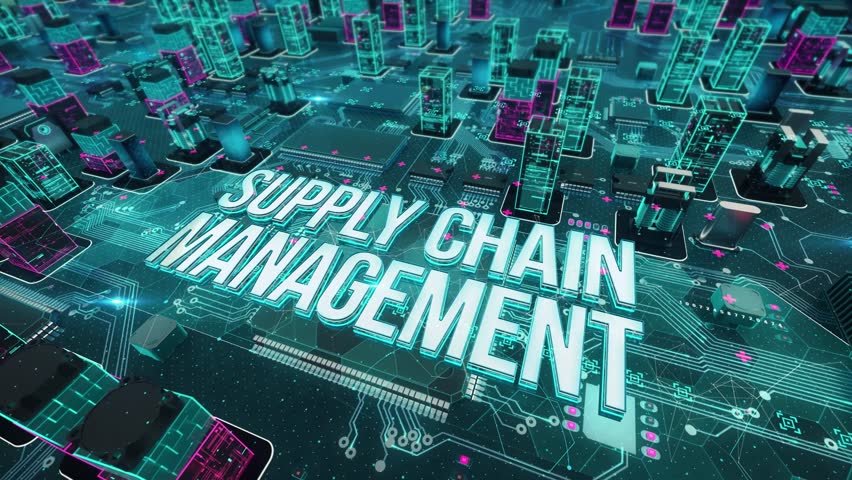 Supply Chain Management With Digital Stock Footage Video 100 Royalty
