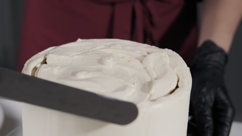 The Hairdresser Stylist Is Stirring Stock Footage Video 100