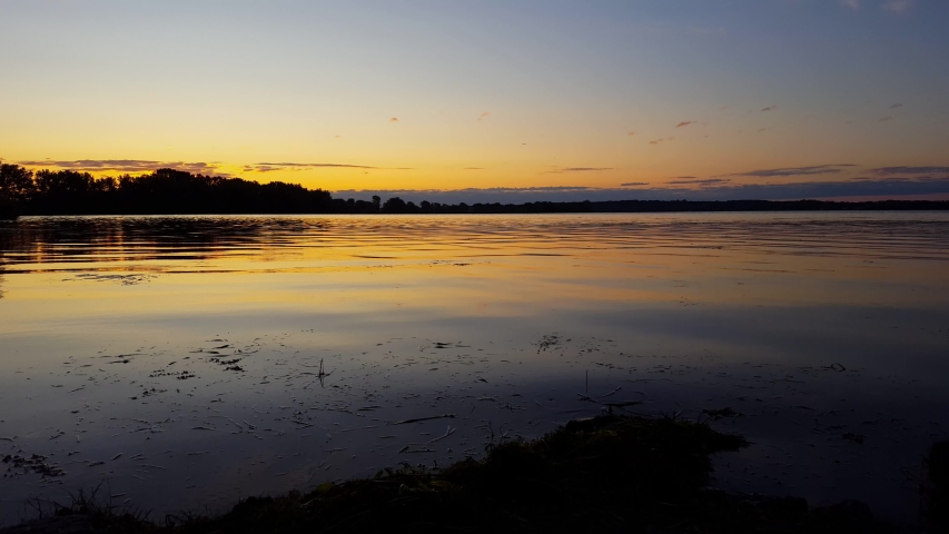 Landscape of the Lakeshore at Dusk image - Free stock photo - Public ...