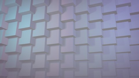 White clean 3D geometric pattern background for business presentation. Seamless texture loop.