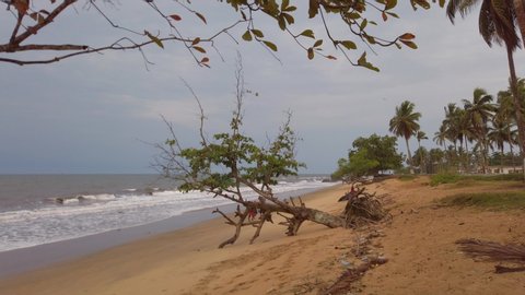 Plage De Kribi Au Cameroun Stock Footage Video 100 Royalty