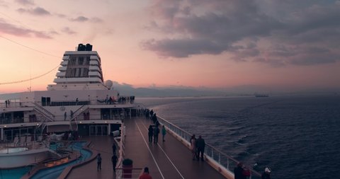 Tui Cruises Mein Schiff 2 January 10 2019 View From Open Deck Of Cruise Ship To Gibraltar Rock