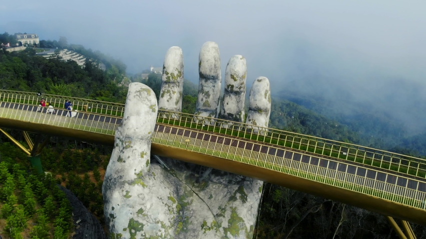 Vietnam Hand Bridge Stock Video Footage - 4K and HD Video Clips