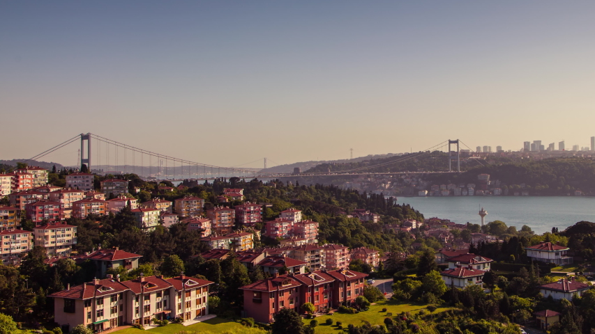 Fatih Sultan Mehmet Bridge landscape in Istanbul, Turkey image - Free ...