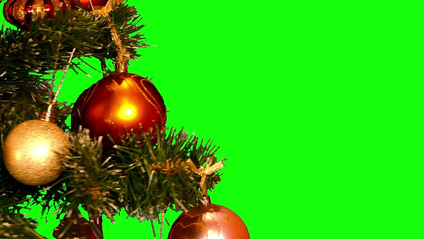 Christmas Tree With Christmas Tree Decorations Stock Footage