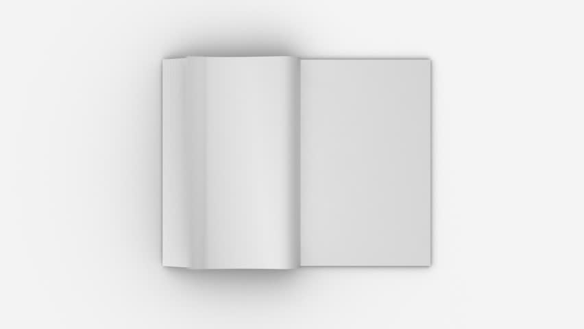 Loopable Animation Of Note Book Page Turning. Alpha Channel. Stock ...