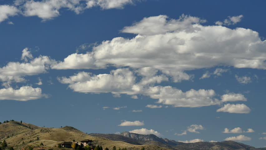 Fair Weather Cumulus. Late Afternoon Stock Footage Video (100% Royalty ...