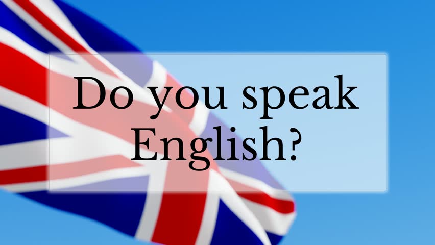 Learn English Text W/ British Flag Background. Learn English Language ...