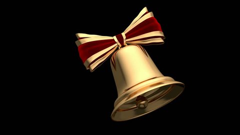 Loopable 3d Animation Christmas Bell Alpha Stock Footage Video (100%  Royalty-free) 12199805 | Shutterstock