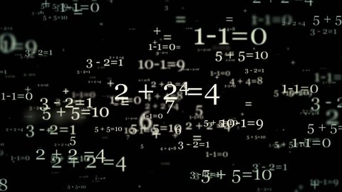 Concept Mathematical Numbers White On Black Stock Footage Video 100 Royalty Free Shutterstock