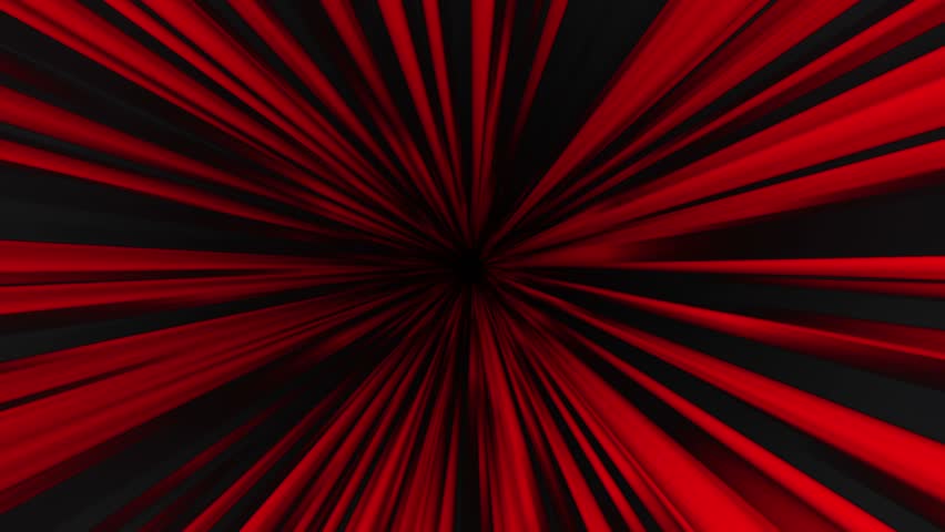 Moving Abstract Geometric Radiant Luminous Template On Black Background
