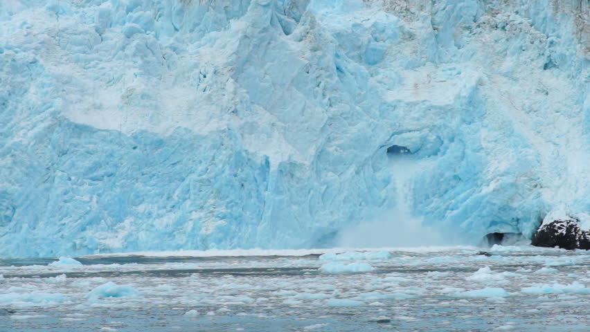 Aialik Glacier Ice Flow Pacific Ocean Alaska Coast Stock Footage Video ...