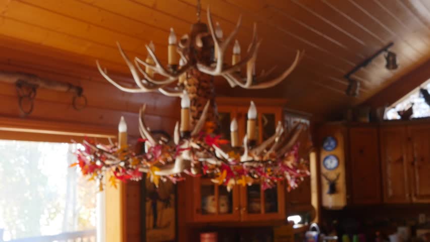 Antler Chandelier Stock Video Footage 4k And Hd Video Clips