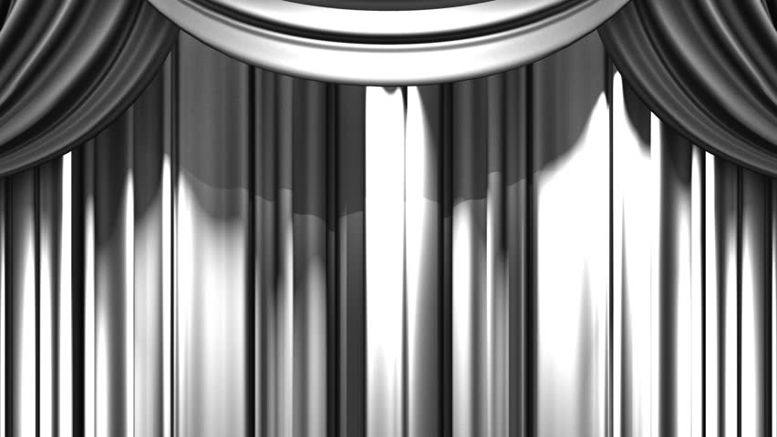 White Stage Curtain On Green Stock Footage Video 100 Royalty