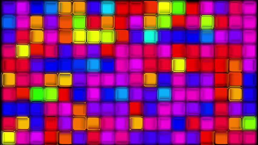 Colorful 80s Club Dancefloor Background With Glowing Light Grid Stock ...