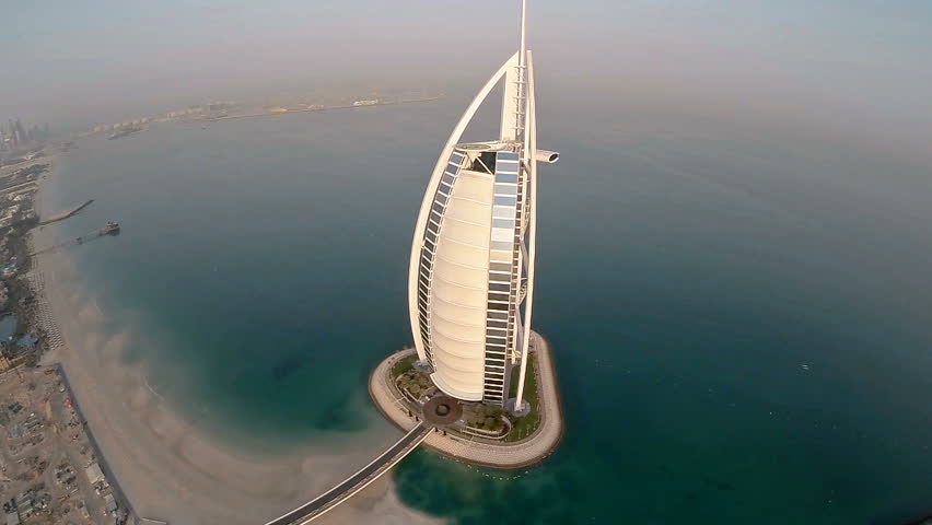 Fly Over Burj Al Arab Stock Footage Video 100 Royalty Free 14203475 Shutterstock