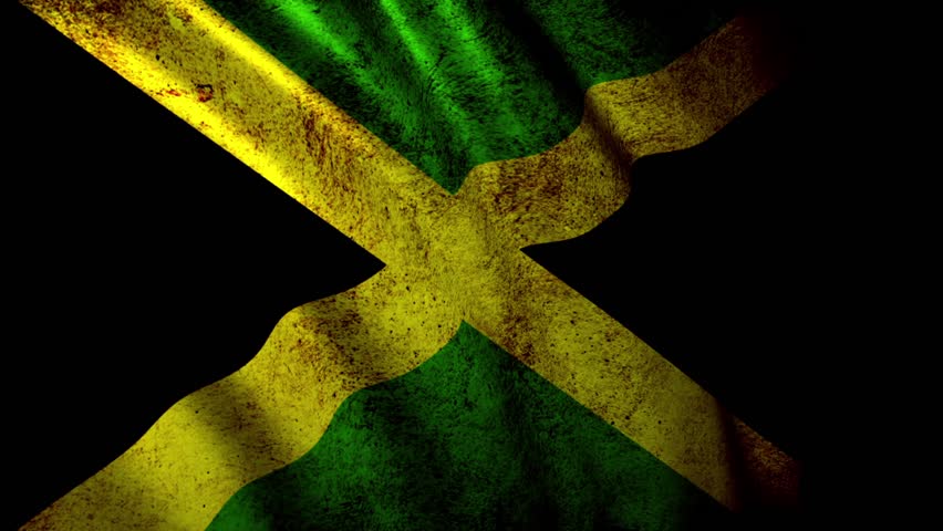Flag Of Jamaica Beautiful 3d Animation Of Jamaica With Alpha Channel ...