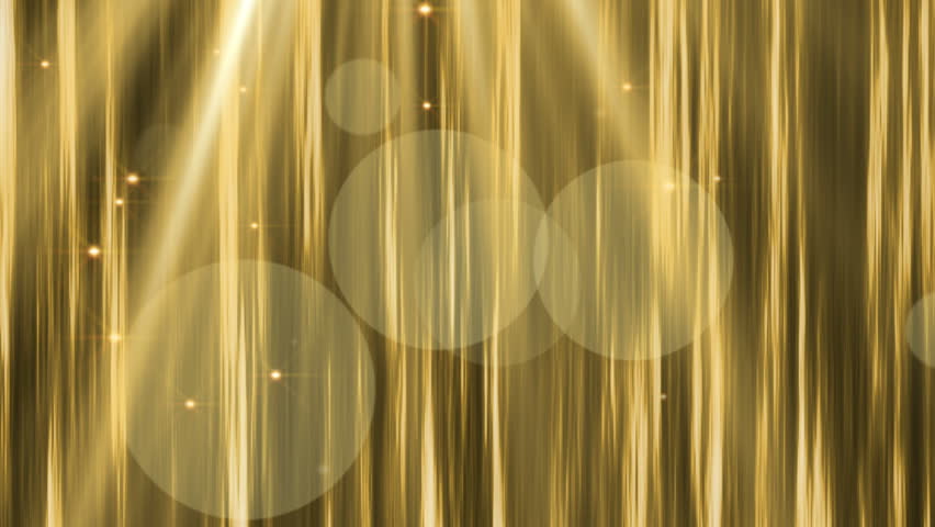 Gold Abstract Lights Background with Stock Footage Video (100% Royalty