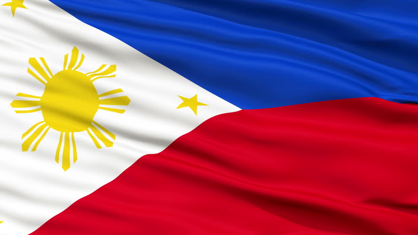 Philippines Flag In The Wind. Part Of A Series. Stock Footage Video ...