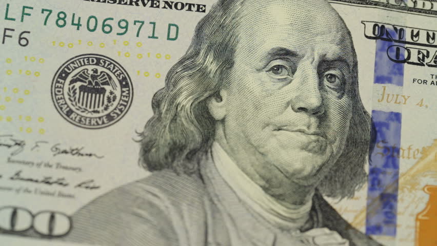 Cash Money Background. Benjamin Franklin Stock Footage Video (100% ...