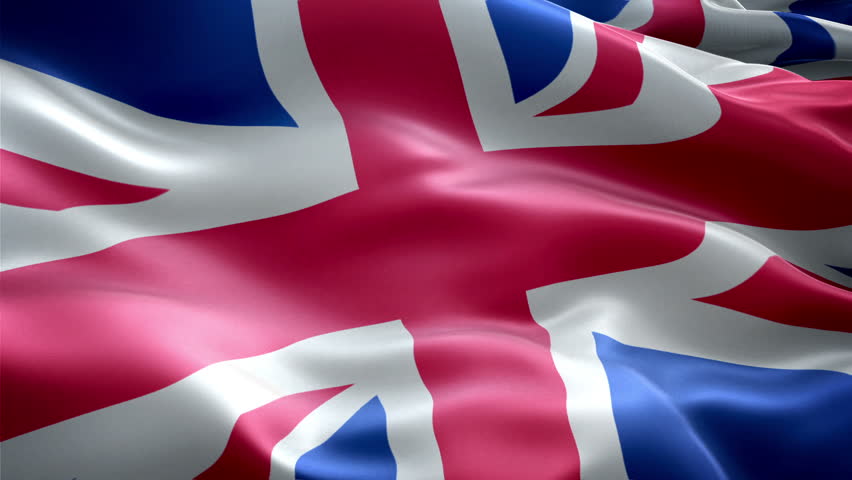 Waving England Flag Stock Footage Video 