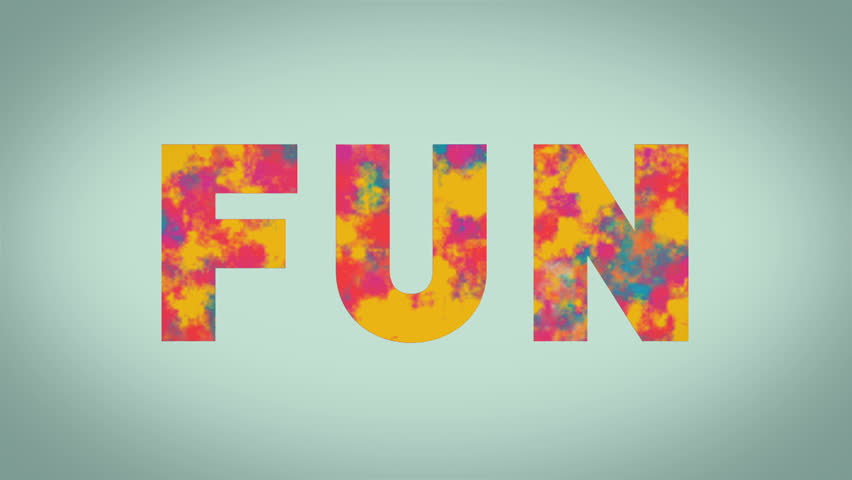 Animation for the Word Fun Stock Footage Video (100% Royalty-free