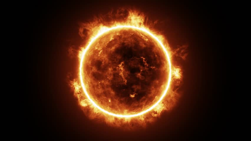 Burning Sun Planet In Space Burning Sun Planet In Space