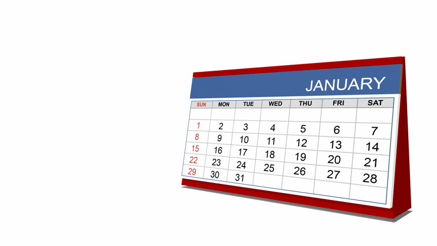 Calendar Stock Footage Video 