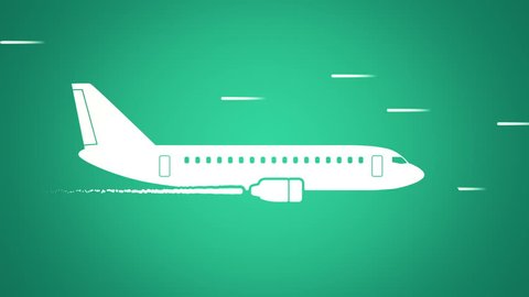 Animation Fast Flying Airplane Drawing Style Stock Footage Video (100%  Royalty-free) 16237375 | Shutterstock