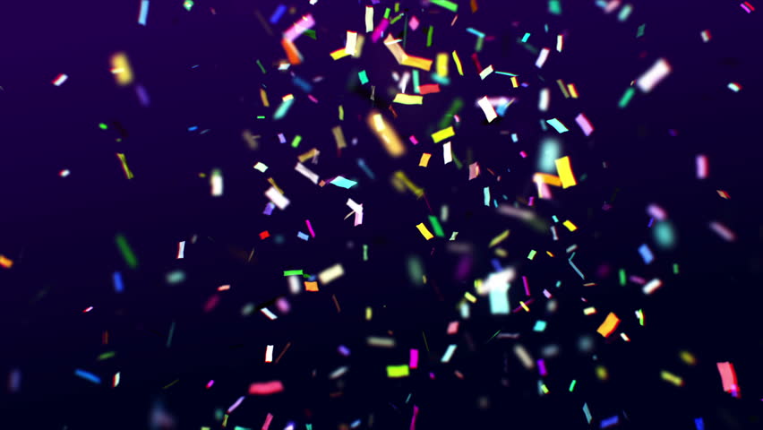 Blue Shiny Confetti Background Loop Stock Footage Video 3002290 ...