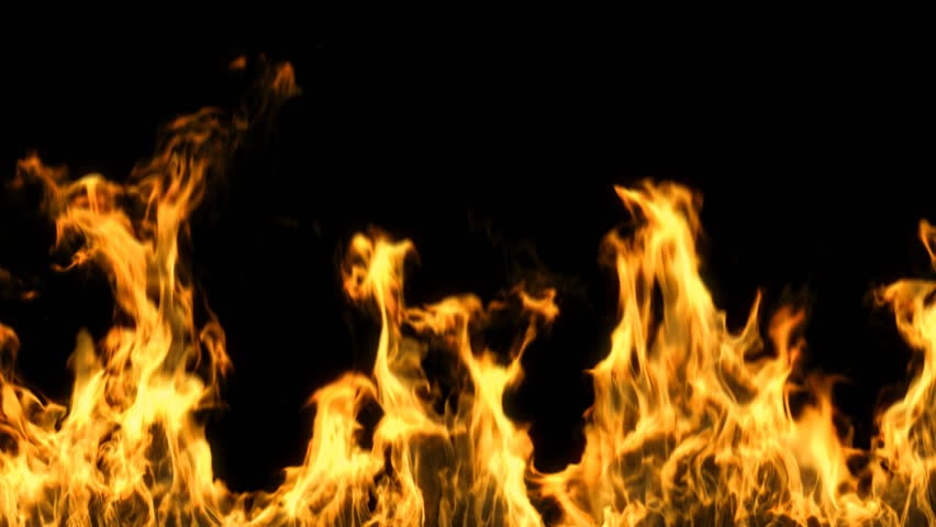 Detailed Fire Background (full Hd ,slow Motion, Seamless Loop) Stock