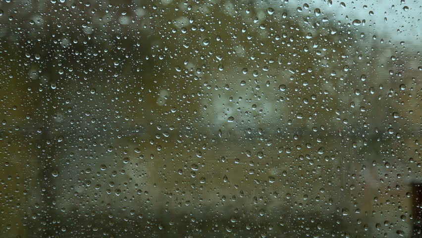 Rain Crashing Onto The Window. Seamless Loop Able. Stock Footage Video ...