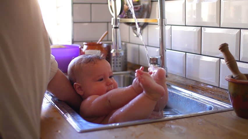 Father Washing His Child In Stock Footage Video 100 Royalty Free 16658605 Shutterstock
