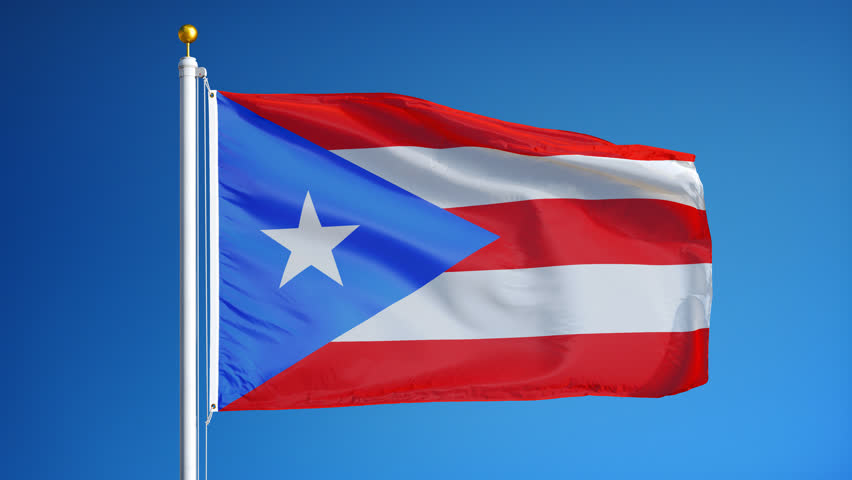 Puerto Rico Flag Waving In Stock Footage Video 100 Royalty