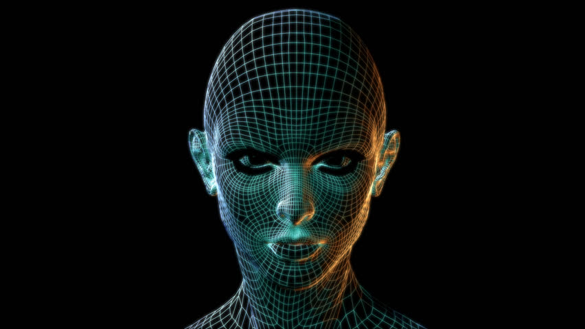Digital Woman Cyborg Art Stock Footage Video 1735306 | Shutterstock