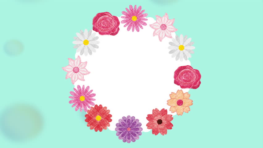 Floral Decoration floral decoration design with small flower crown , video animation Floral Decoration floral decoration design with small flower crown , video animation