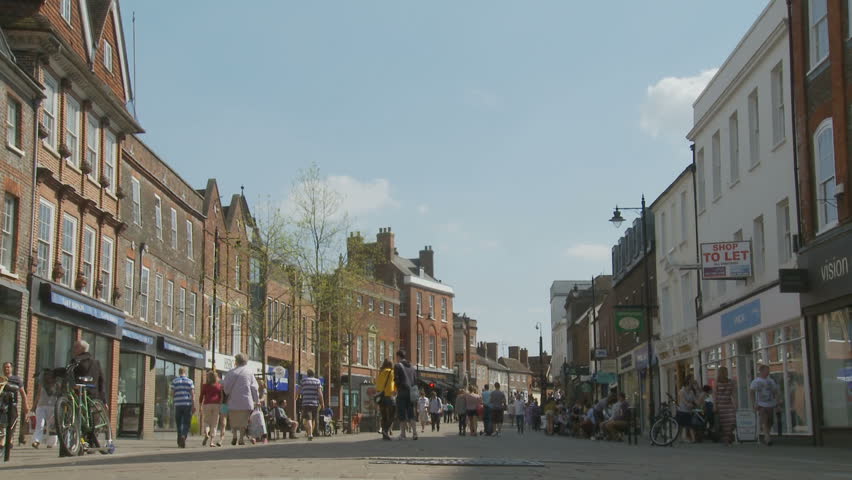 Newbury Round Table Stock Footage Video Shutterstock Newbury Uk May 6 2017 Town Center Was Founded Late