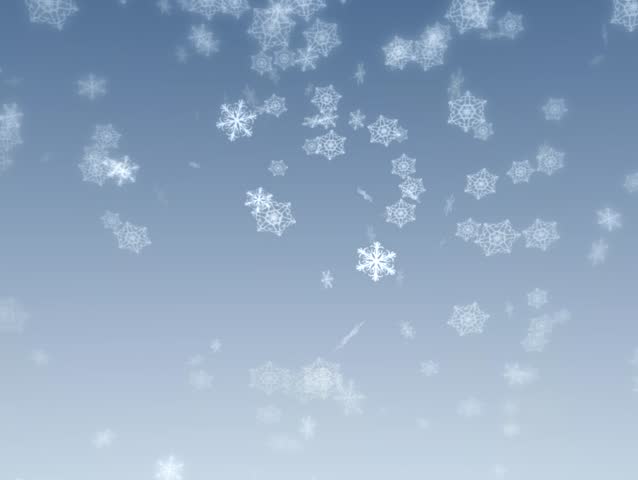 Falling Animated Snowflakes for Menusbackgrounds Stock Footage Video