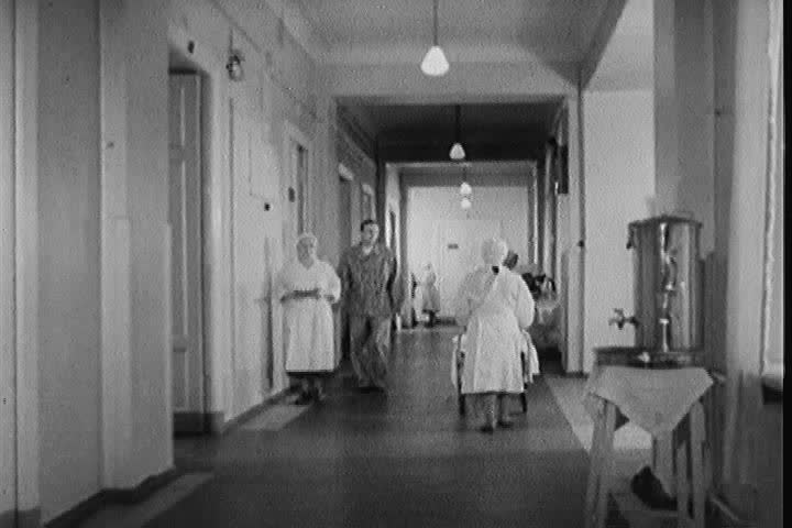 Stock Video Clip of A patient in a Russian mental institution