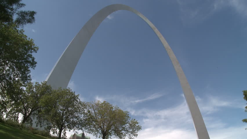 ST. LOUIS - MAY 9: City Of St. Louis Skyline On May 9, 2012 In St. Louis, Missouri. The Gateway ...