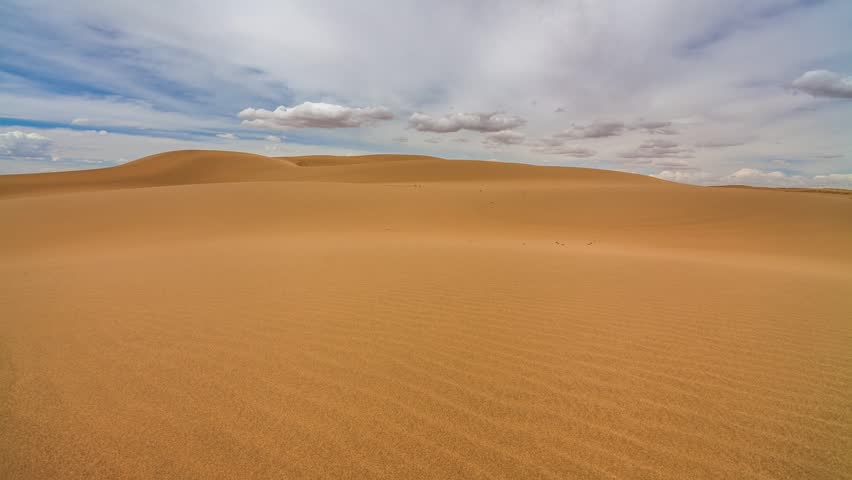 Amazing Timelapse Of Desert Landscape. Gobi Desert Stock Footage Video ...