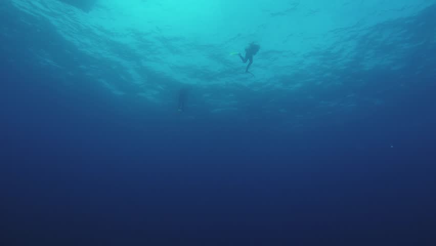 Ocean Scenery Entry Underwater In Could Be Anywhere Stock Footage Video ...