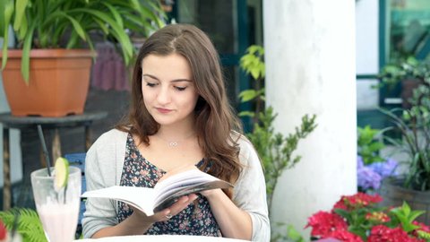 Gardening Concept Young Woman Researching Stockvideos