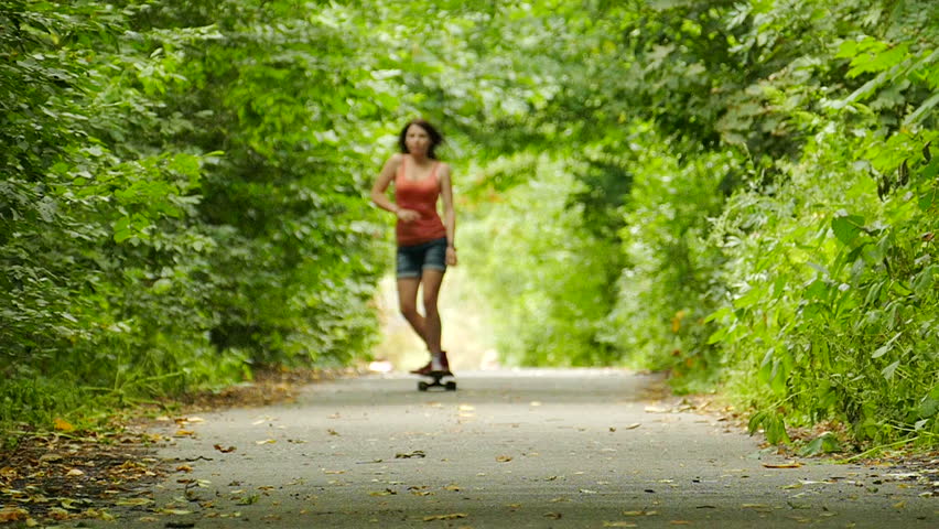 Sexy Young Woman Walking Through The Woods Stock Footage Video 14016197 Shutterstock 