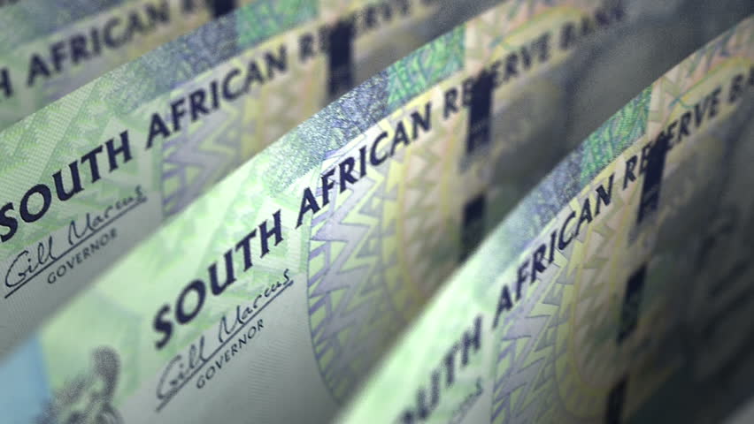 Money Fall South African Rands 3D Rendering Stock Footage Video ...