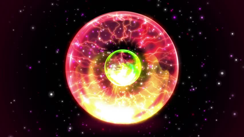 Animation Plasma Ball Going Hot And Explode In Bigbang Or Supernova ...