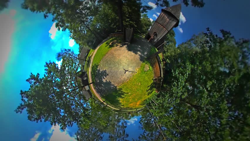 Tiny Little Planet 360 Degree Stock Footage Video (100% Royalty-free ...