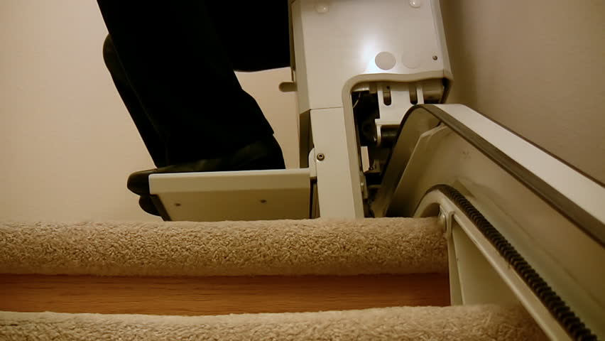 Stair Lift Chair Close Up Stock Footage 100 Royalty Free 2089685 Shutterstock
