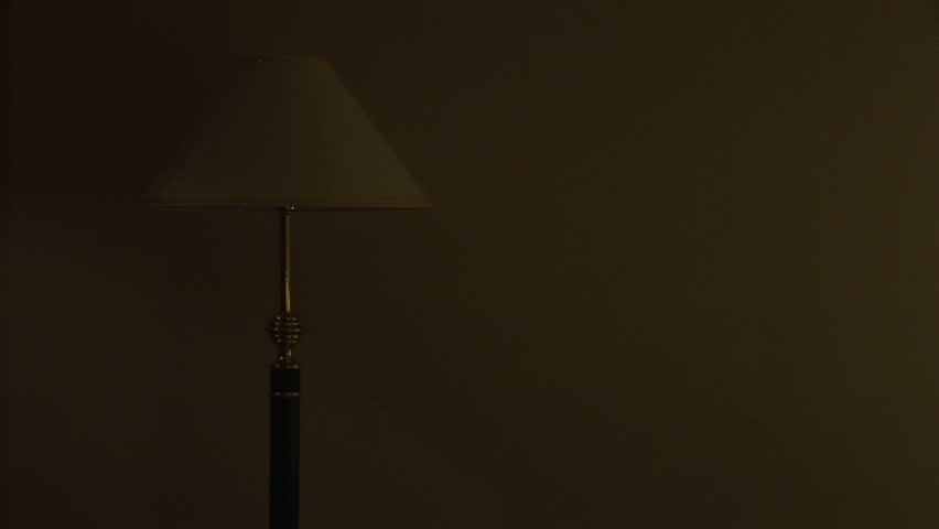 Floor Lamp Switched On In Stock Footage 100 Royalty Free 21095 Shutterstock